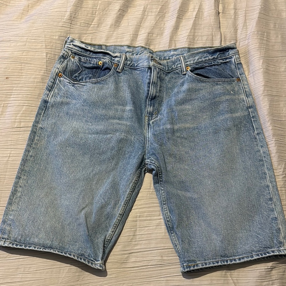 Classic Blue Denim Men's Shorts